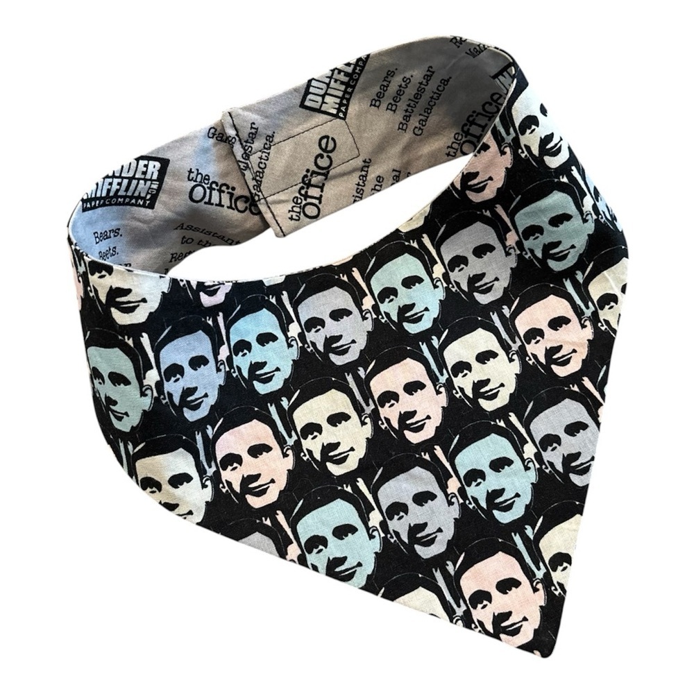 The Office Print Dog Bandana Michael Scott- Pet Accessory for small-med size - Picture 2 of 7